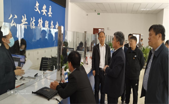 陈玉亮同志到县司法局督导政法队伍教育整顿工作